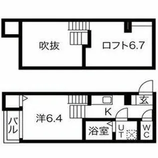 LUNA FORZA新守西【103号室】の間取り