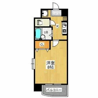 グランディール名駅【7階】の間取り