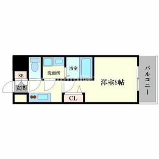アルグラッド福島SOUTH【9階】の間取り