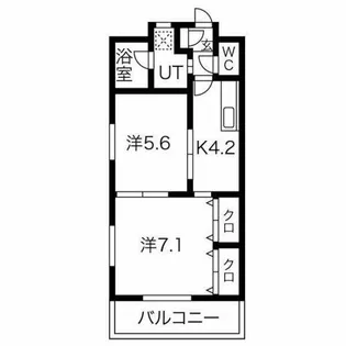 エスポワールK【1階】の間取り