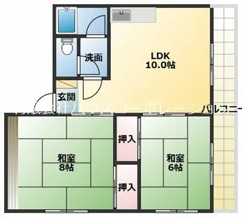 グランコート武庫之荘【4階】の間取り