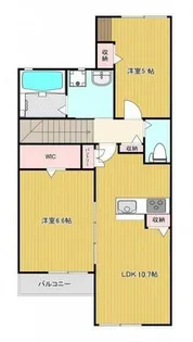 メゾンド メルヴェーユ須磨【2階】の間取り