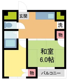 マブランシェット弦月【6階】の間取り