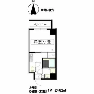 プランドール名駅【5階】の間取り