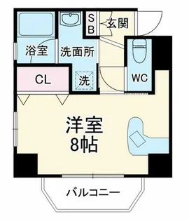 クレイドル上町II【2階】の間取り