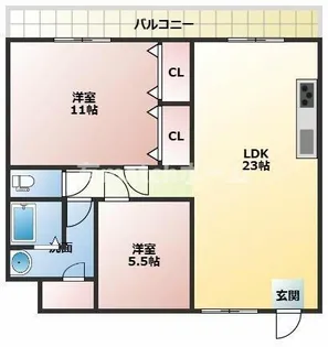 アビリティK【4階】の間取り