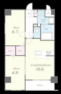 レイ和白【4階】の間取り