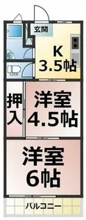 元古井マンション【303号室】の間取り