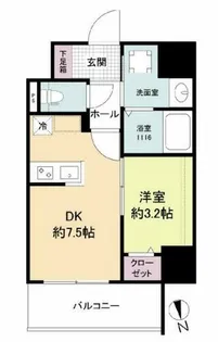 ブランシエスタ都島通【5階】の間取り