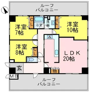 グランドメゾン苦楽園【6階】の間取り