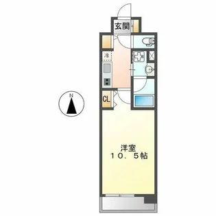 レジデンシア尾頭橋駅前【11階】の間取り