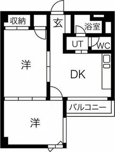 第7スカイパレス【4階】の間取り
