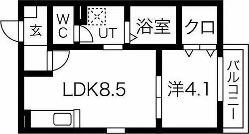 レガーロ志賀本通【1階】の間取り