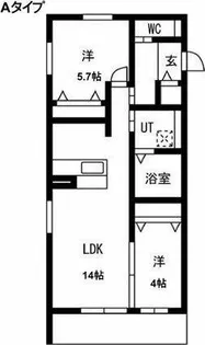 LUX御影【1階】の間取り