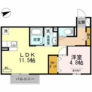 Oasis【2階】の間取り