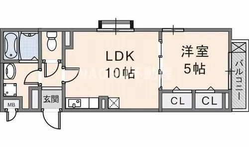 ラガーコート【201号室】の間取り
