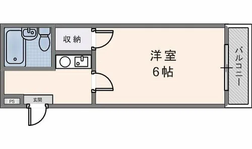 ハーモニーハイツ若江東【106号室】の間取り