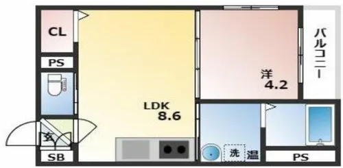 GRANDIR WOODS【3階】の間取り