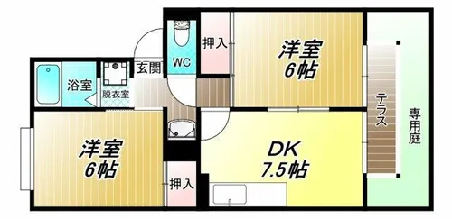 パルコート林Ⅰ【1階】の間取り