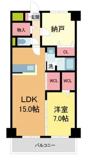 GROOVE上甲子園レジデンス【6階】の間取り