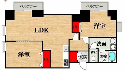 シャトーヌーボーテ吉祥苑【5階】の間取り