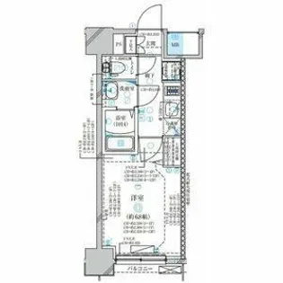 ディアレイシャス名古屋太閤通Ⅲ【12階】の間取り