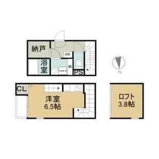 Arbre志賀本通【1階】の間取り