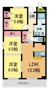 レルンブラール【406号室】の間取り
