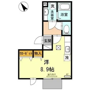 兵庫県明石市大久保町谷八木【アパート】の間取り