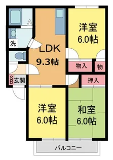 ネオアーバンコートー【102号室】の間取り