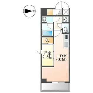 ルネフラッツ浄心【301号室】の間取り