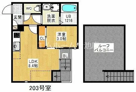 grandtic S(グランティックエス)【2階】の間取り