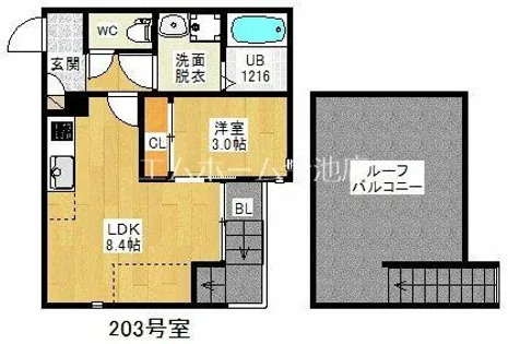 grandtic S(グランティックエス)【2階】の間取り