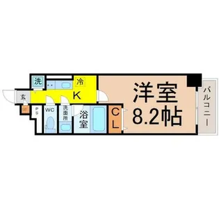 グリーンコート中島【2階】の間取り
