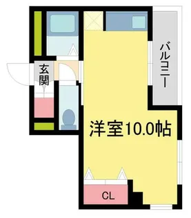 レザムルーズ西宮【701号室】の間取り