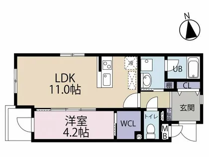 ラ・コルダ中井【2階】の間取り