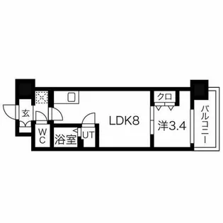 Mv.ms大阪新加美【2階】の間取り