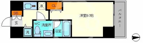 エスライズ日本橋【12階】の間取り