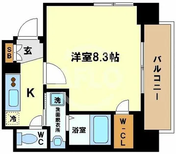 プレサンス本町ジョイス【14階】の間取り