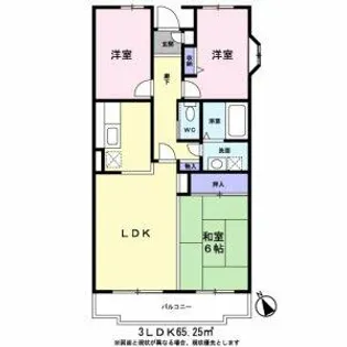 ゑびす若林【3階】の間取り
