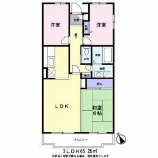 ゑびす若林【1階】の間取り