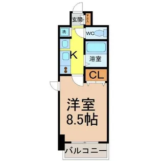 プレサンス名古屋駅前グランヴィル【6階】の間取り