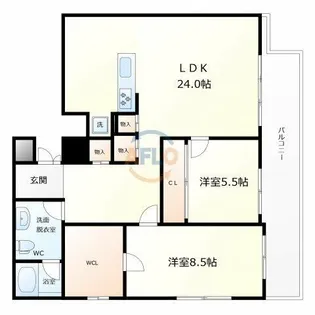 グラスホッパー【11階】の間取り