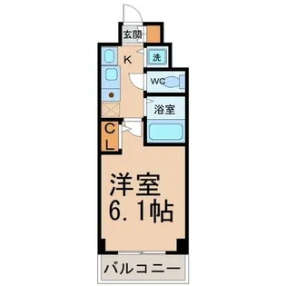 プレサンス名古屋STATIONアブソリュート【3階】の間取り