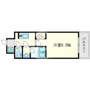 スプランディッド難波【6階】の間取り