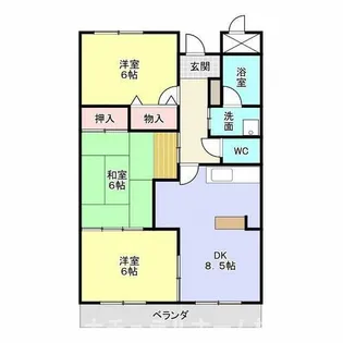 ラヴィエセレナード【502号室】の間取り