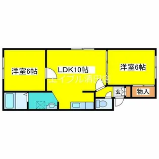 アクアトピアHIRO【202号室】の間取り