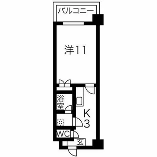 ING北大前【7階】の間取り