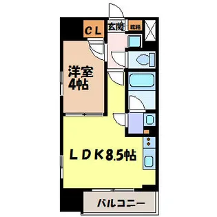 LaSante東別院【1階】の間取り