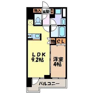 LaSante東別院【2階】の間取り